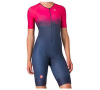 Castelli Core Tri Short Sleeve Tri Suit Fuchsia Navy Women - M