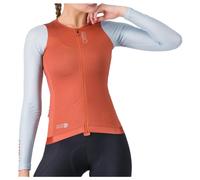 Castelli - Women's Corretto Long Sleeve Jersey - Cycling jersey size M, red