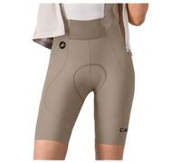 Castelli - Women's Espresso 2 DT Bibshort - Cycling bottoms size XS, sand/brown