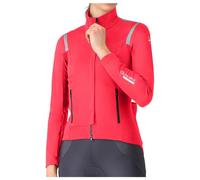 Castelli Perfetto RoS 3 Rosso Corsa Windproof Cycling Jacket Hibiscus Red Women - L