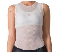 CASTELLI Pro Mesh W Sleeveless - Breathable and Ultra-Light Women's Sleeveless Base Layer for Cycling White