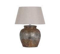 Castello Aged Stone Effect Table Lamp (UK Plug) Hill Interiors Beige One Size