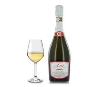 Castello Del Poggio Asti Spumante DOCG - Italian Sparkling Sweet Wine from Asti, Italy - Made from 100% Moscato Bianco Grapes - 75cl / 750ml, 7.0% ABV (Pack of 6)
