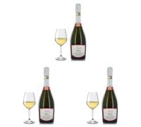 Castello Del Poggio Asti Spumante DOCG - Italian Sparkling Sweet Wine from Asti, Italy - Made from 100% Moscato Bianco Grapes - 75cl / 750ml, 7.0% ABV (Pack of 3)