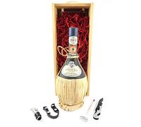 Castello di Brolio Chianti 1931 Barone Ricasoli vintage wine in a silk lined wooden box with four wine accessories, 1 x 700ml