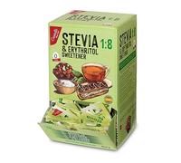 Castello since 1907 Stevia + Erythritol 1:8 Sweetener | 504 sachets of 1g | 100% Natural taste Sugar Substitute - 0 Calories - 0 Glycemic Index - Keto and Paleo - 0 Net Carbohydrates - 504 g