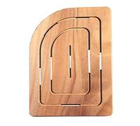 Castelmerlino 225 Shower Board in Marine Plywood by Okumè cm 74.5 x 55 Angle D x Rounded for Shower cm 90 x 70