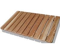 CASTELMERLINO Shower Accessories, Larch Wood, Natural, 49 x 79
