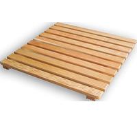 Castelmerlino Shower Accessories, Larch Wood, Natural, 59 x 59
