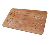 CASTELMERLINO Shower Accessories, okumè marine plywood, Natural, 96 x 56