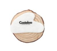 Casteloo Gua Sha Face Body Facial Massage Tool Acupuncture Anti Wrinkle for Face, Eyes, Neck (White)