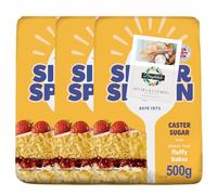 Caster Sugar Bundle for Silver Spoon Caster Sugar 500g 3 Pack + Brightdale Kitchen Booklet