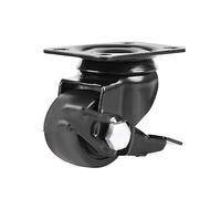 Caster Wheel 2" Industrial Caster with Zinc-Plated Bracket Heavy-Duty Directional Wheel 1.5" 2" 2.5" 3" Options for Versatile Use