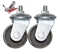 Caster Wheels, 2PCS 12mm Stem Caster Wheels, 3 Ton 4 Ton Floor Jacks, Metal Replacement Parts for Daily Use