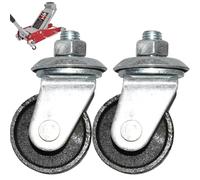 Caster Wheels, 2PCS 16mm Stem Caster Wheels, 3 Ton 4 Ton Floor Jacks, Metal Replacement Parts for Daily Use
