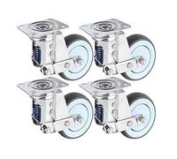 caster wheels, Caster,Heavy Duty Casters, 4 inch Thick Bracket Galvanized Spring Damping Brake Universal Wheel wear-Resistant Damping Wheel 4pcs