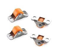 Caster Wheels,Furniture Rollers,4Pcs 0.5inch Straight Wheel Directional Casters Der Tray Accessories Trash Can Storage Box Laundry Basket(Nero)