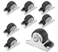 Caster Wheels,Furniture Rollers,8/16PCS 1inch Soft Rubber Universal Wheel Swivel 8KG Heavy Duty For Platform Trolley Accessory(8pcs)