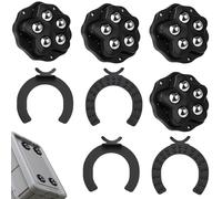 Caster Wheels, Heavy Duty Casters Set of 4 with Self-Adhesive Base, 360° Swivel Ball Rollers for Furniture and Appliances, Easy to Install and Move Heavy Items