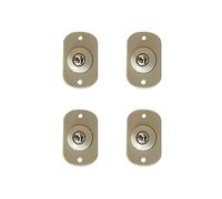 Caster Wheels Set Casters Pulley Rollers for Cabinet Drawer Storage Box Trash Can Small Furniture Hardware Wheel Box Skateboard New Heavy Duty Casters (Color : Stainless Steel)