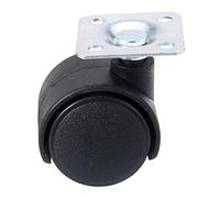 Caster Wheels Set Swivel Plate Caster 30mm Nylon Wheel Chair Table Castor Replacement Hardware Casters for Industrial Furniture Heavy Duty Casters