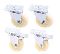 Caster Wheels,Thread Wheels M12 Silent Rubberers Double Wheel Twin Ball Niture Trolleyers Universal Swivel Brake Wheelt Rollifor Computer Desk Sofa 1.5"/2 Inch,2_Swivel_2_Brakes,3I