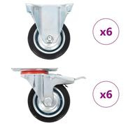 Casters 4 Pcs 75 Mm
