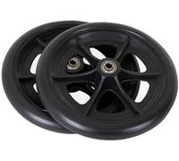 Casters and wheels,universal wheel， 2 Pcs Wheelchair Accessories Small Wheels With Bearing Solid Front PU Wear-resistant(C)