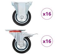 Casters Moving Wheels Trolley Accessory Furniture Caster Trolley Caster vidaXL