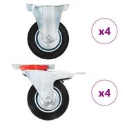 Casters Moving Wheels Trolley Accessory Furniture Caster Trolley Caster vidaXL
