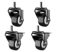 Casters Niture 2 inch 50Mm M10 Thread Universal Swivel Heavy Duty Double Beapolyurethane Puer Wheels with Brake 240Kg for Trolley Sofa
