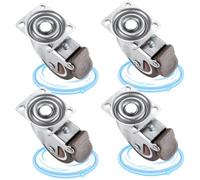 Casters Set of 4 Heavy Duty, Casters Set of 4 Heavy Duty, 1 Inch Anti-Rust Silent Thickened Caster Wheels, 360° Swivel Wheels for Furniture