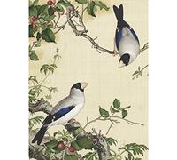 Castiglione Cherry Tree Birds Painting Large Wall Art Print Canvas Premium Mural