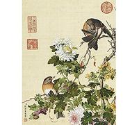 Castiglione Chrysanthemum Birds Painting Unframed Wall Art Print Poster Home Decor Premium