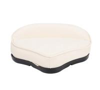 Casting Boat Seat, Marine Grade Ethenyl High Density Foam Universal Pro Casting Deck Seat for Jon Boat Bass, 15x11x6 Inch (White)