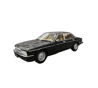 Casting Car Model 1 18 For Jaguar XJ6 XJ40 Red And Black Fully Open Alloy Car Model Classic Display Collectibles For Car Model Fans(Black)