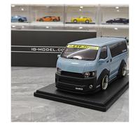 Casting Car Model 1 18 For Toyota Sea Lion Van TSD WORKS HIACE Resin Car Model Collection For Car Model Fans(Blue)