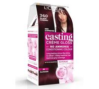 Casting Crème Gloss 360 Black Cherry: This no-ammonia, semi-permanent hair colour lasts 32 washes. Enjoy up to 3x glossier, 4x silkier, visibly healthier hair with a luscious black cherry shade.