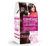 L'Oreal Paris Casting Creme Gloss Semi-Permanent Hair Dye, Brown Hair Dye 412 Iced Cocoa