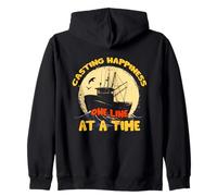 CASTING HAPPINESS ONE LINE AT A TIME Zip Hoodie