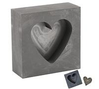Casting Ingot Mould Heart Shape Graphite Crucible Mold High Density Graphite Mold Gold Silver Ingot Mold for Jewelry Craft