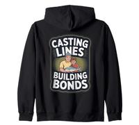 Casting Lines Building Bonds - Father And Son Zip Hoodie