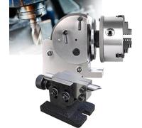 Casting Milling Semi-Universal Set W/Precision Scale Resetting, 4in/5in/6in Dividing Head Set 3-Jaw Chuck, 1:40 Dividing Head Milling for Milling Grinding Drilling 6in/160mmChuck(5in/125mmchuck)