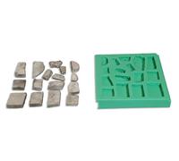 Casting mold silicone mold quarry stones for the crib set 2