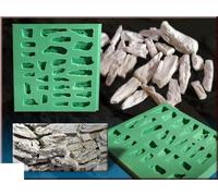 Casting mold silicone mold rock wall modules crib building blocks set 12