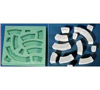 Casting mold silicone mold round tower basis crib building blocks set 7