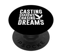 Casting Shadows Chasing Dreams Falconry PopSockets Adhesive PopGrip