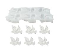 Casting Silicone Mold, Pigeon Figurine Mold, Craft Resin Molds | 6-Cavity Non-Stick Design, For Concrete, Clay, Epoxy, Soap, Candle, Chocolate, Desserts, Adults & Children