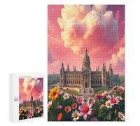 Castle 1000 Piece Jigsaw Puzzles Adults Kids Paisaje Edificio Jigsaws Weekend Chill-Out Activity Challenging Colourful Puzzle Friends 1000 PCS