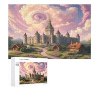Castle 1000 Piece Jigsaw Puzzles Adults Kids Paisaje Edificio Jigsaws Weekend Chill-Out Activity Challenging Colourful Puzzle Friends 1000 PCS